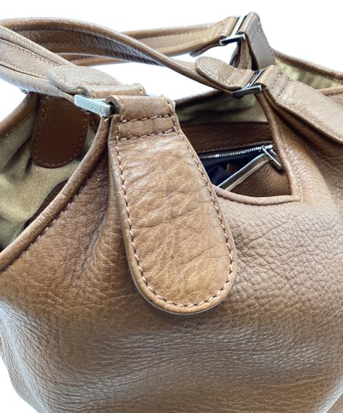 HIROFU（ヒロフ）HIROFU (ヒロフ) ハンドバッグ ブラウンの古着・服飾アイテム