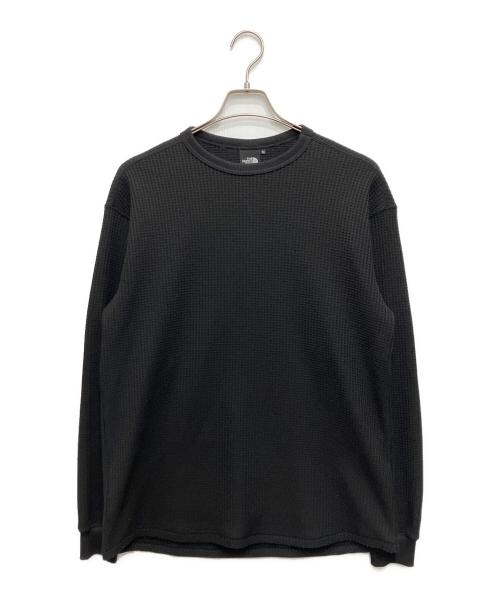 THE NORTH FACE（ザ ノース フェイス）THE NORTH FACE (ザ ノース フェイス) ロングスリーブウォームワッフルクルー ブラック サイズ:Mの古着・服飾アイテム