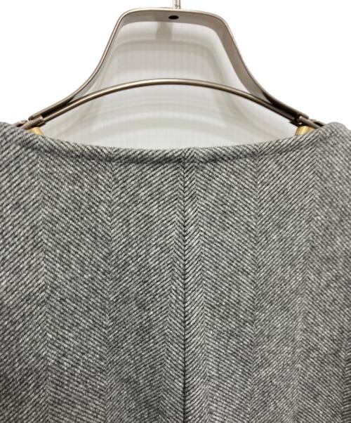 THREE DOTS（スリードッツ）THREE DOTS (スリードッツ) ウーリージャージー コクーンプルオーバー グレー サイズ:Sの古着・服飾アイテム
