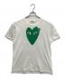 PLAY COMME des GARCONS（プレイコムデギャルソン）の古着「ハートプリントTシャツ」｜ホワイト