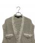 中古・古着 VERMEIL par iena (ヴェルメイユ パー イエナ) COブークレニットジャガードベスト ベージュ サイズ:Free：5000円