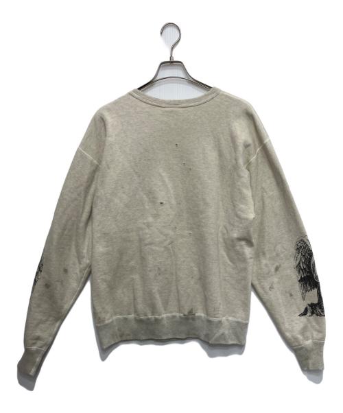 SAINT MICHAEL（セントマイケル）SAINT MICHAEL (セントマイケル) ARIES (アリーズ) ARS CRW SWT/MR ARIES グレー サイズ:Lの古着・服飾アイテム