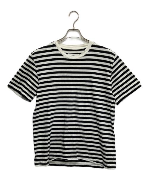 Maison Margiela（メゾンマルジェラ）Maison Margiela (メゾンマルジェラ) ボーダーTシャツ ホワイト×ブラック サイズ:1の古着・服飾アイテム