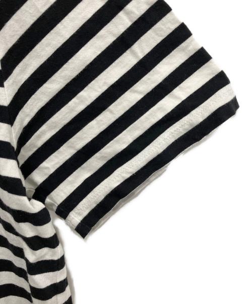 Maison Margiela（メゾンマルジェラ）Maison Margiela (メゾンマルジェラ) ボーダーTシャツ ホワイト×ブラック サイズ:1の古着・服飾アイテム