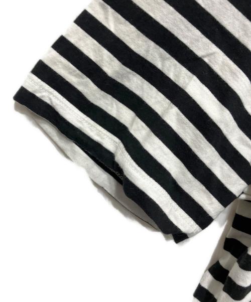 Maison Margiela（メゾンマルジェラ）Maison Margiela (メゾンマルジェラ) ボーダーTシャツ ホワイト×ブラック サイズ:1の古着・服飾アイテム