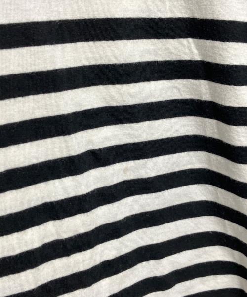 Maison Margiela（メゾンマルジェラ）Maison Margiela (メゾンマルジェラ) ボーダーTシャツ ホワイト×ブラック サイズ:1の古着・服飾アイテム
