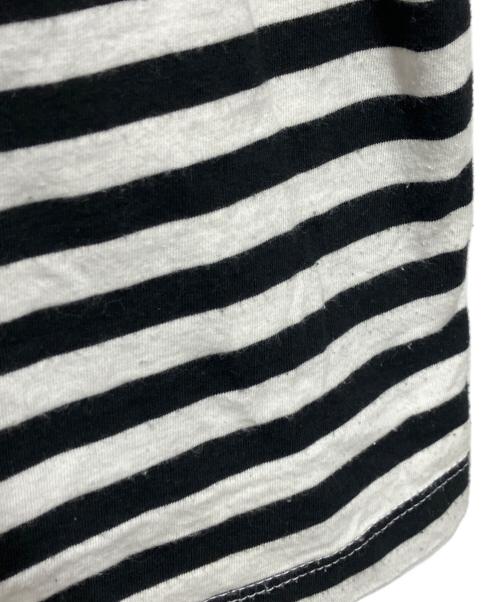 Maison Margiela（メゾンマルジェラ）Maison Margiela (メゾンマルジェラ) ボーダーTシャツ ホワイト×ブラック サイズ:1の古着・服飾アイテム