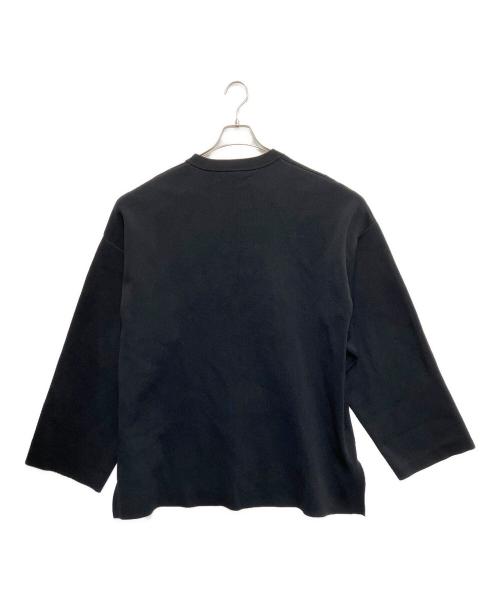 MAISON SPECIAL（メゾンスペシャル）MAISON SPECIAL (メゾンスペシャル) ダブルフェイスプライムオーバークルークルーネックスウェット ブラック サイズ:2の古着・服飾アイテム
