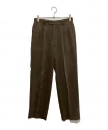 BALENCIAGA（バレンシアガ）の古着「2タックスラックス」｜ブラウン
