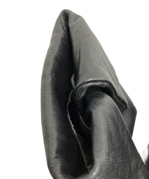 23区（ニジュウサンク）23区 (ニジュウサンク) ラムレザーテーラードジャケット ブラック サイズ:40の古着・服飾アイテム