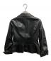 23区 (ニジュウサンク) ラムレザーテーラードジャケット ブラック サイズ:40：6000円