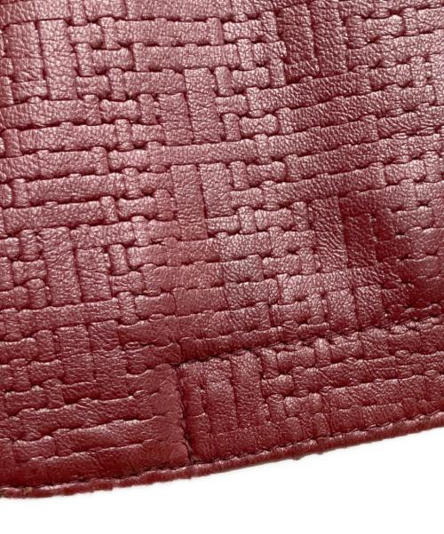 Calvin Klein（カルバンクライン）Calvin Klein (カルバンクライン) ラムレザージャケット レッド サイズ:Mの古着・服飾アイテム