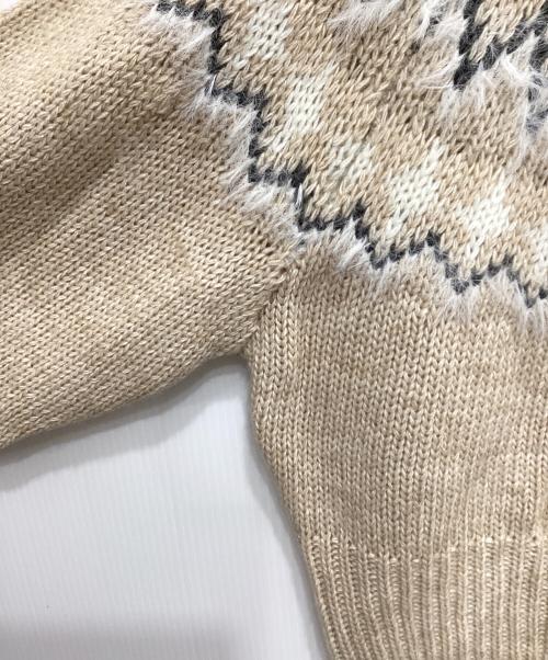 COCODEAL（ココディール）COCODEAL (ココディール) ノルディック柄ニット ベージュ サイズ:2 未使用品の古着・服飾アイテム