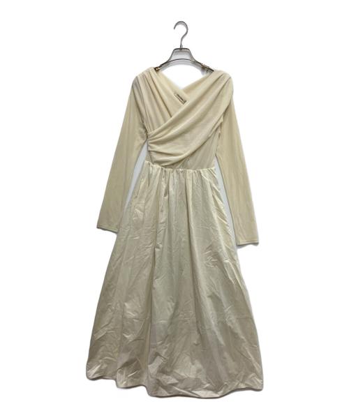 COCODEAL（ココディール）COCODEAL (ココディール) ベロアドッキングワンピース アイボリー サイズ:2 未使用品の古着・服飾アイテム