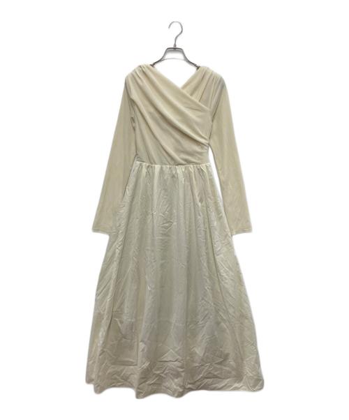 COCODEAL（ココディール）COCODEAL (ココディール) ベロアドッキングワンピース アイボリー サイズ:2 未使用品の古着・服飾アイテム