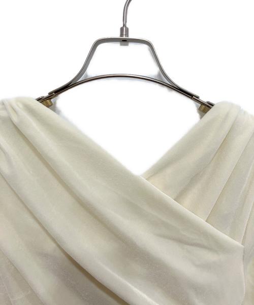 COCODEAL（ココディール）COCODEAL (ココディール) ベロアドッキングワンピース アイボリー サイズ:2 未使用品の古着・服飾アイテム