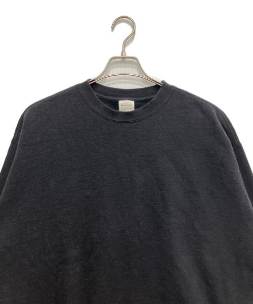 Snow peak（スノーピーク）Snow peak (スノーピーク) Recycled Cotton Sweat Crewneck ブラック サイズ:Mの古着・服飾アイテム