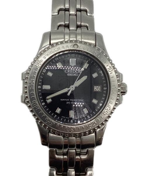 SEIKO（セイコー）SEIKO (セイコー) クレドール リストウォッチ ブラックの古着・服飾アイテム