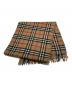 Burberry's (バーバリーズ) カシミヤノバチェックマフラー ブラウン：8000円