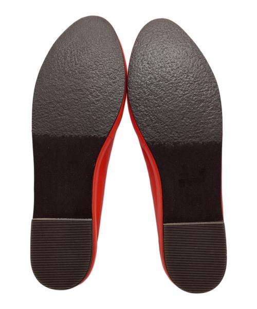 KIKOTTO（キコット）KIKOTTO (キコット) Ballet Flatレザーパンプス オレンジ サイズ:23.5cmの古着・服飾アイテム