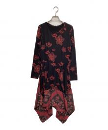 Desigual（デシグアル）の古着「総柄ワンピース」｜レッド