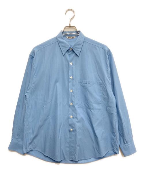 AURALEE（オーラリー）AURALEE (オーラリー) WASHED FINX TWILL BIG SHIRT ブルー サイズ:3の古着・服飾アイテム