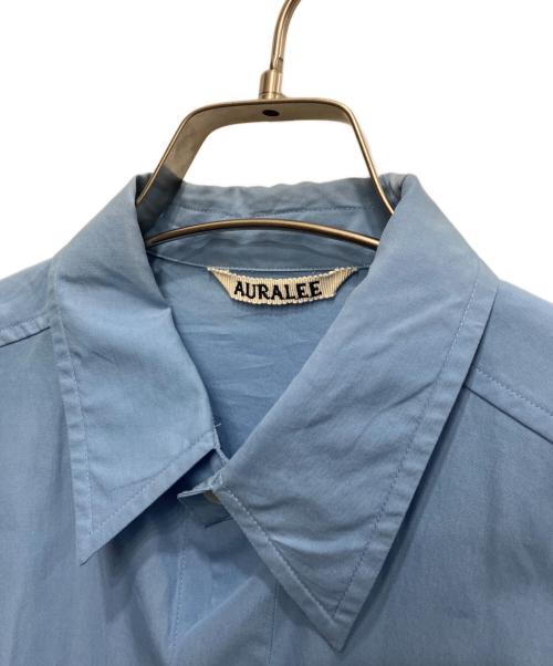AURALEE（オーラリー）AURALEE (オーラリー) WASHED FINX TWILL BIG SHIRT ブルー サイズ:3の古着・服飾アイテム
