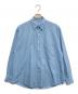 AURALEE（オーラリー）の古着「WASHED FINX TWILL BIG SHIRT」｜ブルー