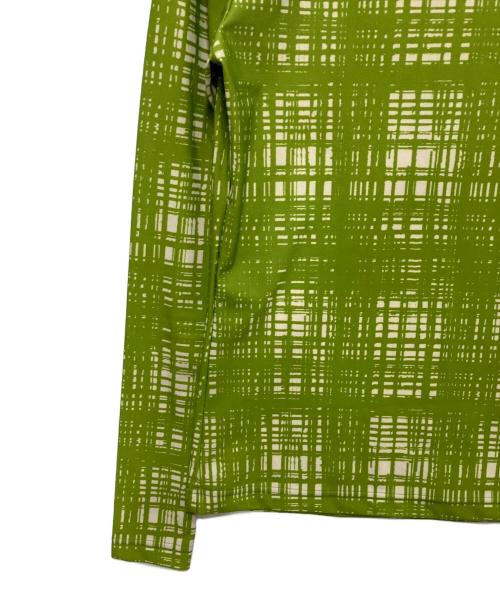 Maison MIHARA YASUHIRO（メゾン ミハラ ヤスヒロ）Maison MIHARA YASUHIRO (メゾン ミハラ ヤスヒロ) チェックカットソー グリーン サイズ:40の古着・服飾アイテム