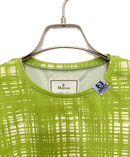 Maison MIHARA YASUHIRO（メゾン ミハラ ヤスヒロ）Maison MIHARA YASUHIRO (メゾン ミハラ ヤスヒロ) チェックカットソー グリーン サイズ:40の古着・服飾アイテム