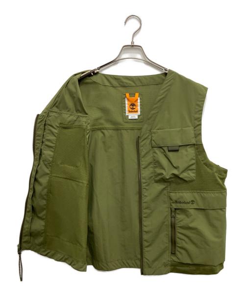 Timberland（ティンバーランド）Timberland (ティンバーランド) ユーティリティベスト グリーン サイズ:XLの古着・服飾アイテム