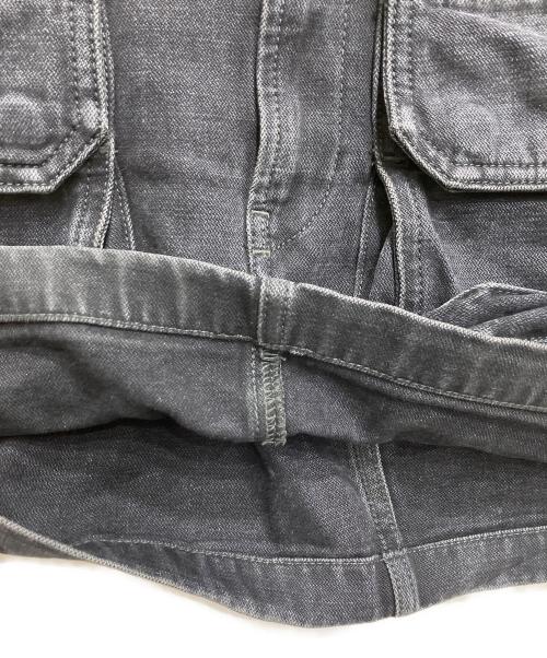DIESEL（ディーゼル）DIESEL (ディーゼル) DE-TONデニムカーゴミニスカート ブラック サイズ:24の古着・服飾アイテム