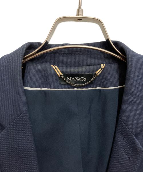 MAX&Co.（マックスアンドコー）MAX&Co. (マックスアンドコー) MANILA スリムフィットストレッチ ブレザー ネイビー サイズ:46の古着・服飾アイテム