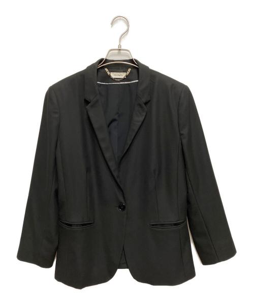 MAX&Co.（マックスアンドコー）MAX&Co. (マックスアンドコー) MANILA スリムフィットストレッチ ブレザー ブラック サイズ:48の古着・服飾アイテム
