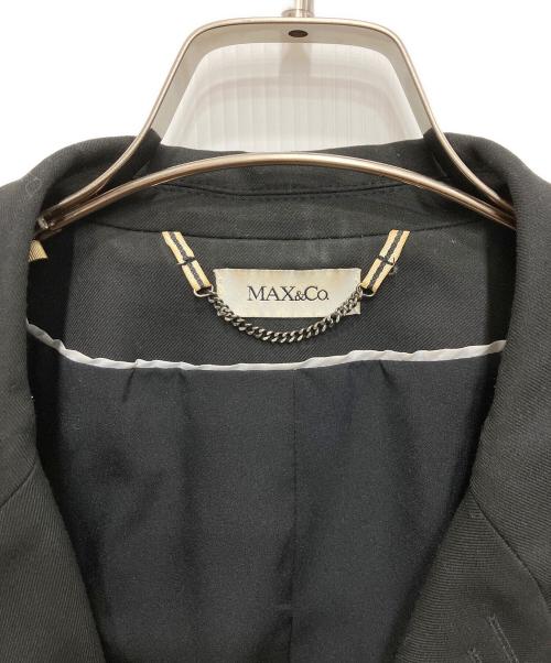 MAX&Co.（マックスアンドコー）MAX&Co. (マックスアンドコー) MANILA スリムフィットストレッチ ブレザー ブラック サイズ:48の古着・服飾アイテム