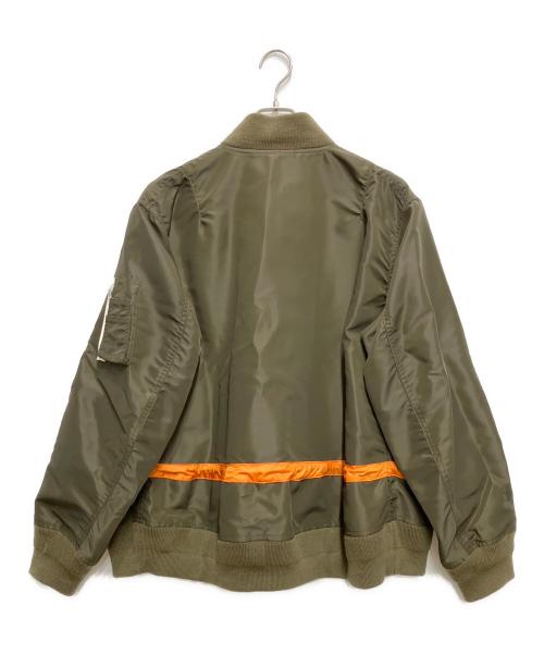 sacai（サカイ）sacai (サカイ) Nylon Twill Blouson カーキ サイズ:1の古着・服飾アイテム