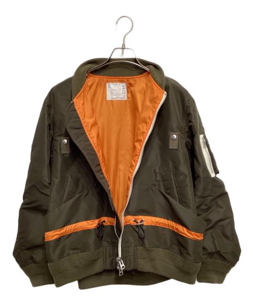 sacai（サカイ）sacai (サカイ) Nylon Twill Blouson カーキ サイズ:1の古着・服飾アイテム