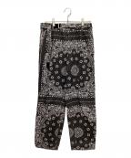 sacaiサカイ）の古着「Bandana Print Pants」｜ブラック