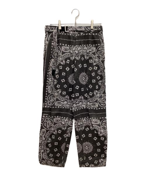 sacai（サカイ）sacai (サカイ) Bandana Print Pants ブラック サイズ:1の古着・服飾アイテム