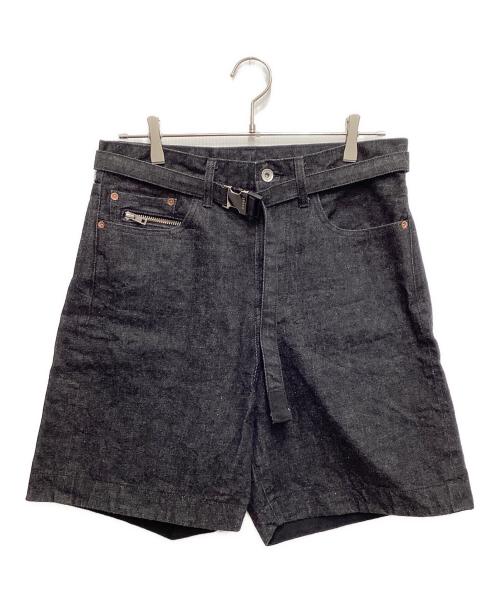 sacai（サカイ）sacai (サカイ) BEYONDEXX (ビヨンデックス) コラボビヨンデックスデニムショーツ ブラック サイズ:1の古着・服飾アイテム