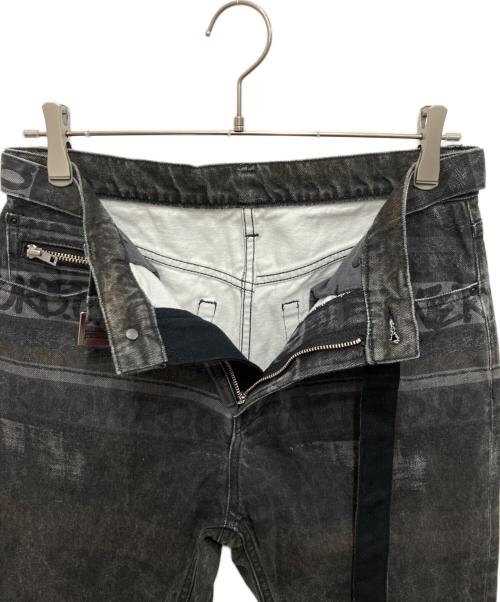sacai（サカイ）sacai (サカイ) eric haze (エリック・ヘイズ) Denim Pants ブラック サイズ:1の古着・服飾アイテム