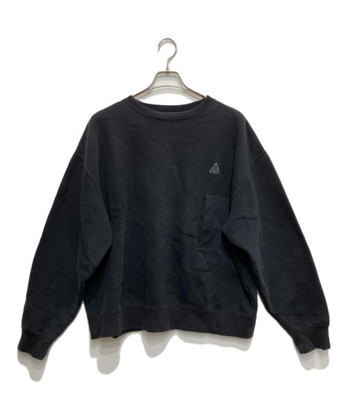 NIKE ACG（ナイキエーシージー）NIKE ACG (ナイキエーシージー) ロゴスウェット ブラック サイズ:XLの古着・服飾アイテム