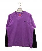 SUPREMEシュプリーム）の古着「Inc Paneled L/S TOP」｜パープル