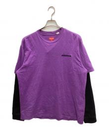 SUPREME（シュプリーム）の古着「Inc Paneled L/S TOP」｜パープル
