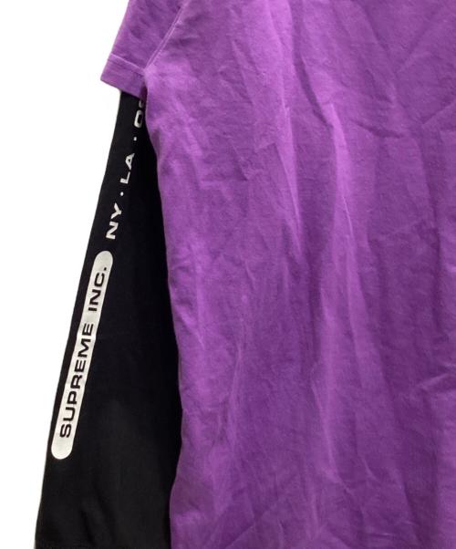 SUPREME（シュプリーム）SUPREME (シュプリーム) Inc Paneled L/S TOP パープル サイズ:Lの古着・服飾アイテム