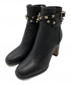 VALENTINO GARAVANIヴァレンティノ・ガラヴァーニ）の古着「ロックスタッズ サイドゴアブーツ」｜ブラック