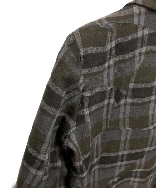 ISSEY MIYAKE MEN（イッセイミヤケメン）ISSEY MIYAKE MEN (イッセイミヤケメン) 変形チェックウールテーラードジャケット グレー サイズ:2の古着・服飾アイテム