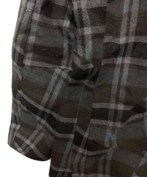 ISSEY MIYAKE MEN（イッセイミヤケメン）ISSEY MIYAKE MEN (イッセイミヤケメン) 変形チェックウールテーラードジャケット グレー サイズ:2の古着・服飾アイテム
