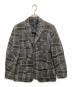 ISSEY MIYAKE MEN（イッセイミヤケメン）の古着「変形チェックウールテーラードジャケット」｜グレー