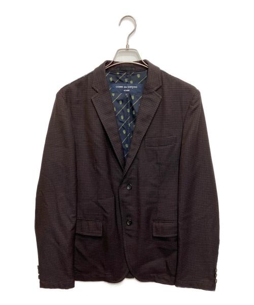 COMME des GARCONS HOMME（コムデギャルソン オム）COMME des GARCONS HOMME (コムデギャルソン オム) 06AW サイドラインテーラードジャケット ブラウン サイズ:Lの古着・服飾アイテム